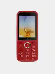 Красный мобильный телефон Maxvi K15n, С КАМЕРОЙ, АККУМУЛЯТОР 1400мАч