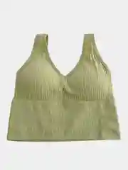 Бежевый меланж топ женский