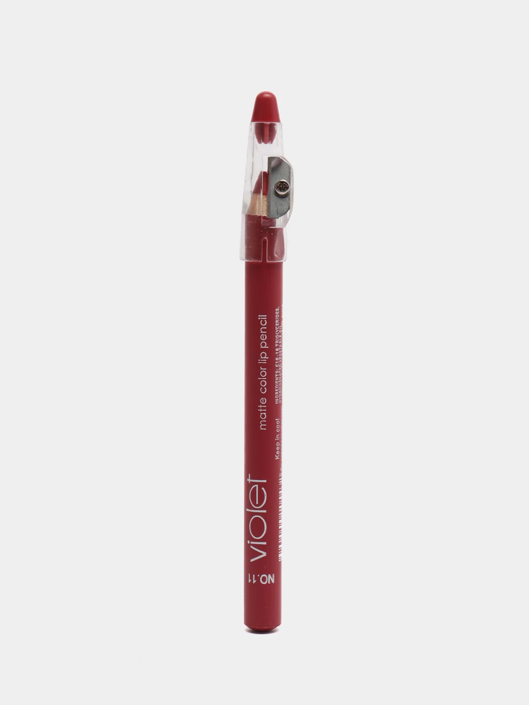 Карандаш для губ Violet Waterproof Lipstick, с точилкой, 12 цветов