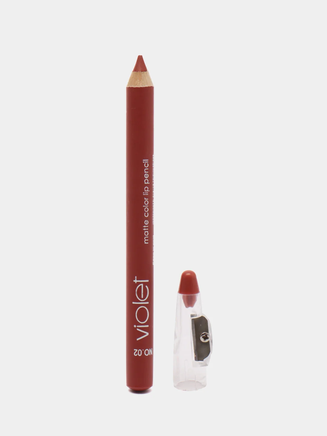 Карандаш для губ Violet Waterproof Lipstick, с точилкой, 12 цветов