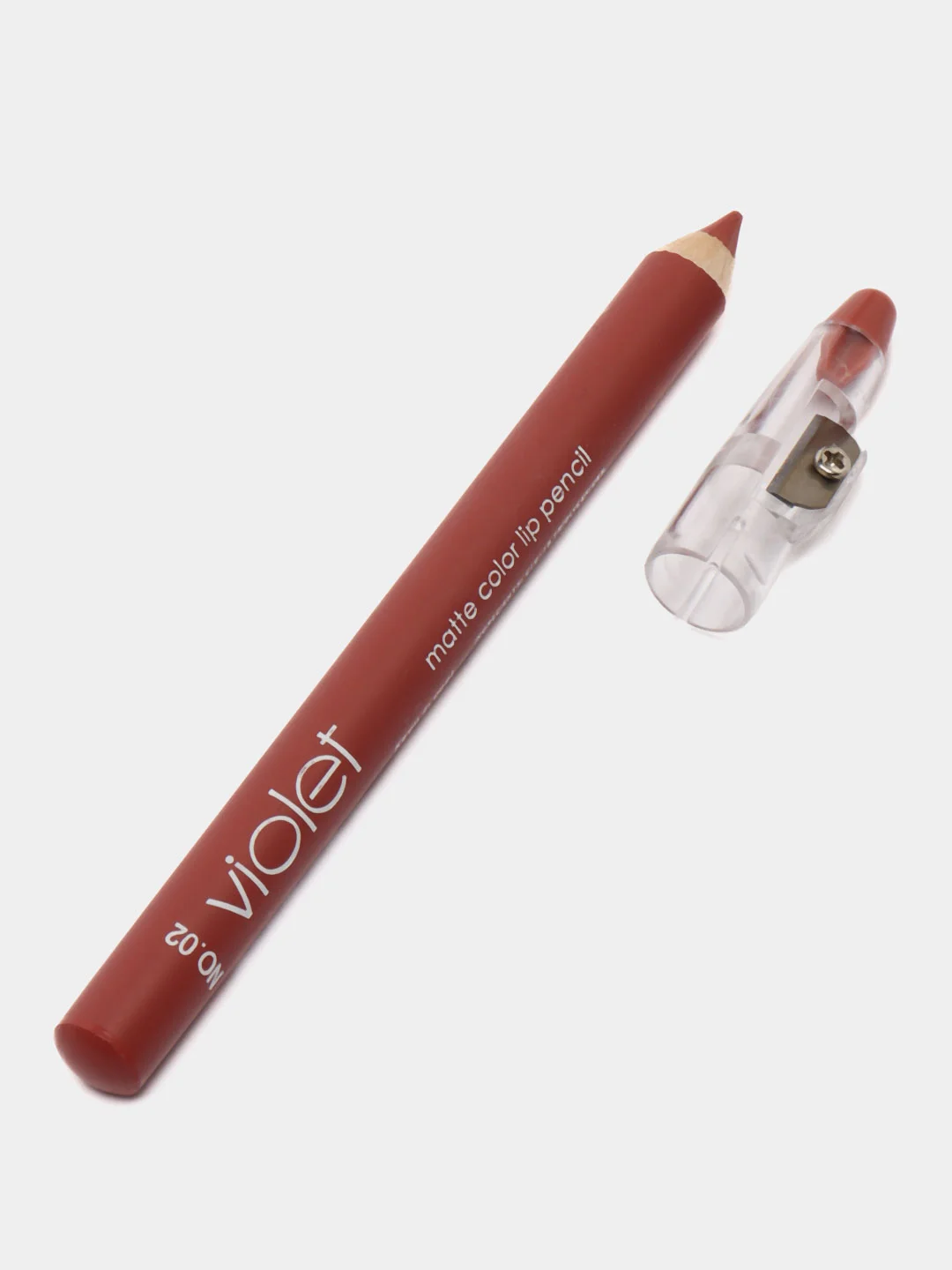 Карандаш для губ Violet Waterproof Lipstick, с точилкой, 12 цветов