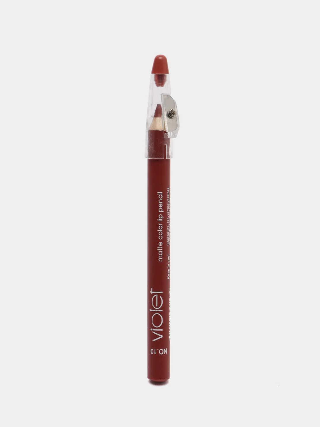 Карандаш для губ Violet Waterproof Lipstick, с точилкой, 12 цветов
