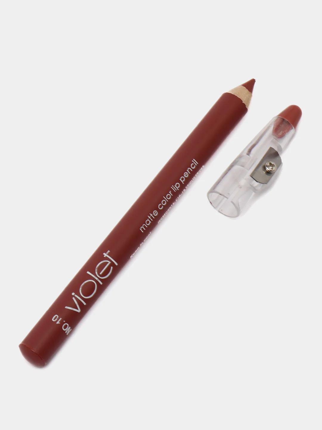 Карандаш для губ Violet Waterproof Lipstick, с точилкой, 12 цветов