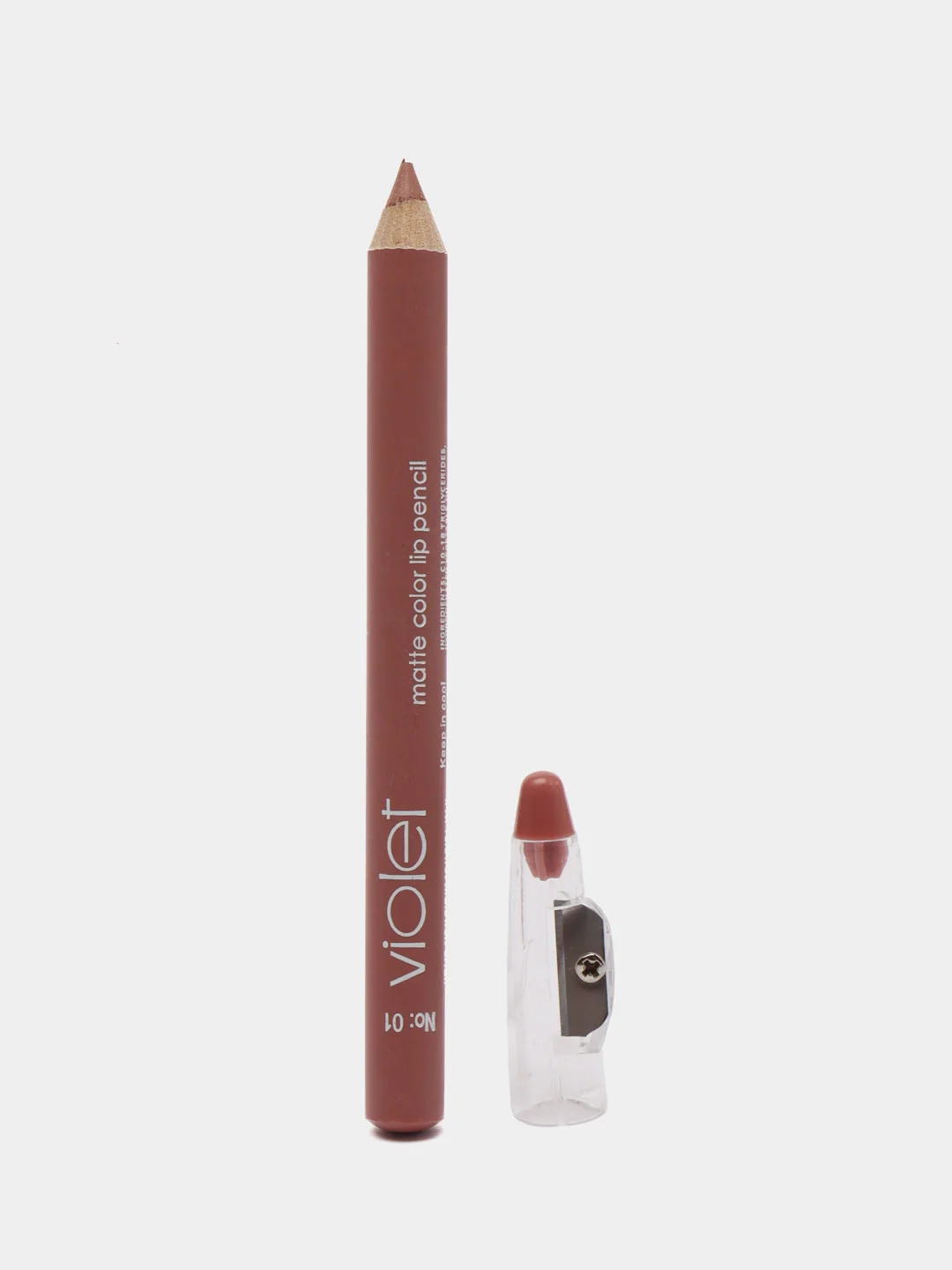 Карандаш для губ Violet Waterproof Lipstick, с точилкой, 12 цветов
