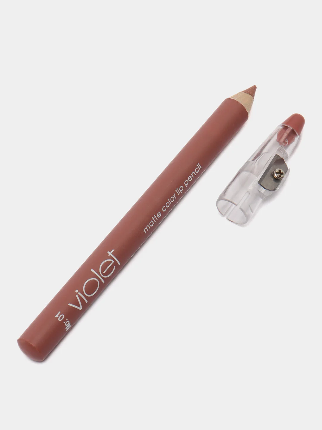 Карандаш для губ Violet Waterproof Lipstick, с точилкой, 12 цветов