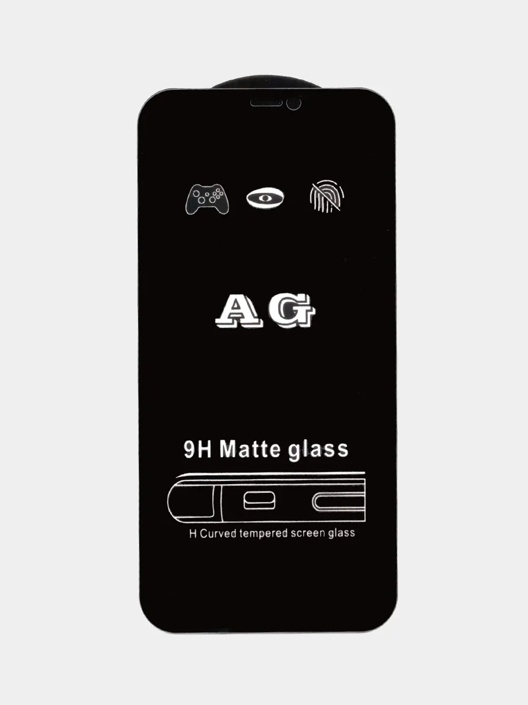Угольный стекло для iPhone 11/Xr/X/13/14 Pro Max/6/7/8 Plus/Mini