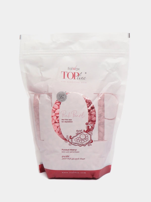 Воск полимерный Italwax Top Line Pink Pearl Розовый жемчуг, 750 грамм