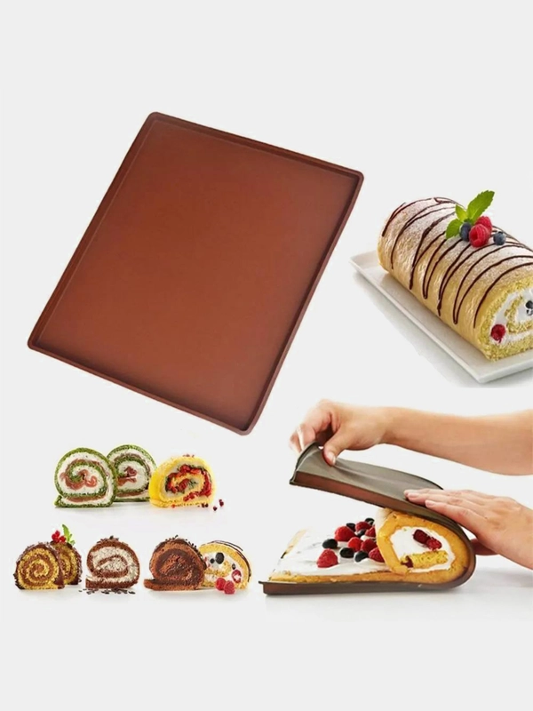Коврик силиконовый с бортиками для выпечки