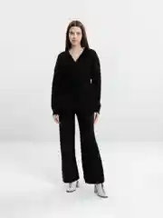 Черный костюм трикотажный QP Store