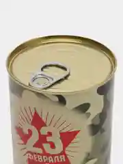 Карамельный носки подарочные "23 февраля", в банке, мужские