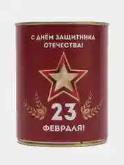 Коралловый носки подарочные "23 февраля", в банке, мужские