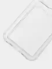 Чехол с карманом для карт iPhone X, XR, 11, Pro, Pro Max, прозрачный, силикон