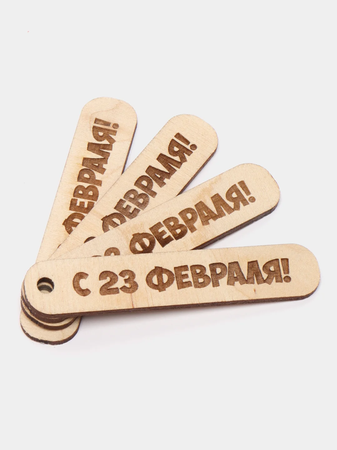 Белый бирки поздравительные, 4 штуки