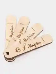 Алый бирки поздравительные, 4 штуки