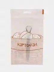 Серый металлик скребок для чистки языка КАРТОФАН, металлический