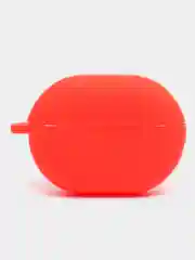 Красный чехол на Huawei Freebuds Pro для беспроводных наушников силиконовый КАРТОФАН матовый