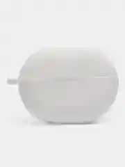 Белый чехол на Huawei Freebuds Pro для беспроводных наушников силиконовый КАРТОФАН матовый
