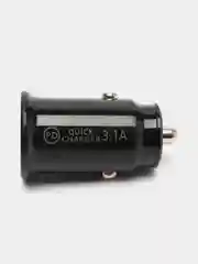 Автомобильное зарядное устройство, USB Type-C, 3.1 А