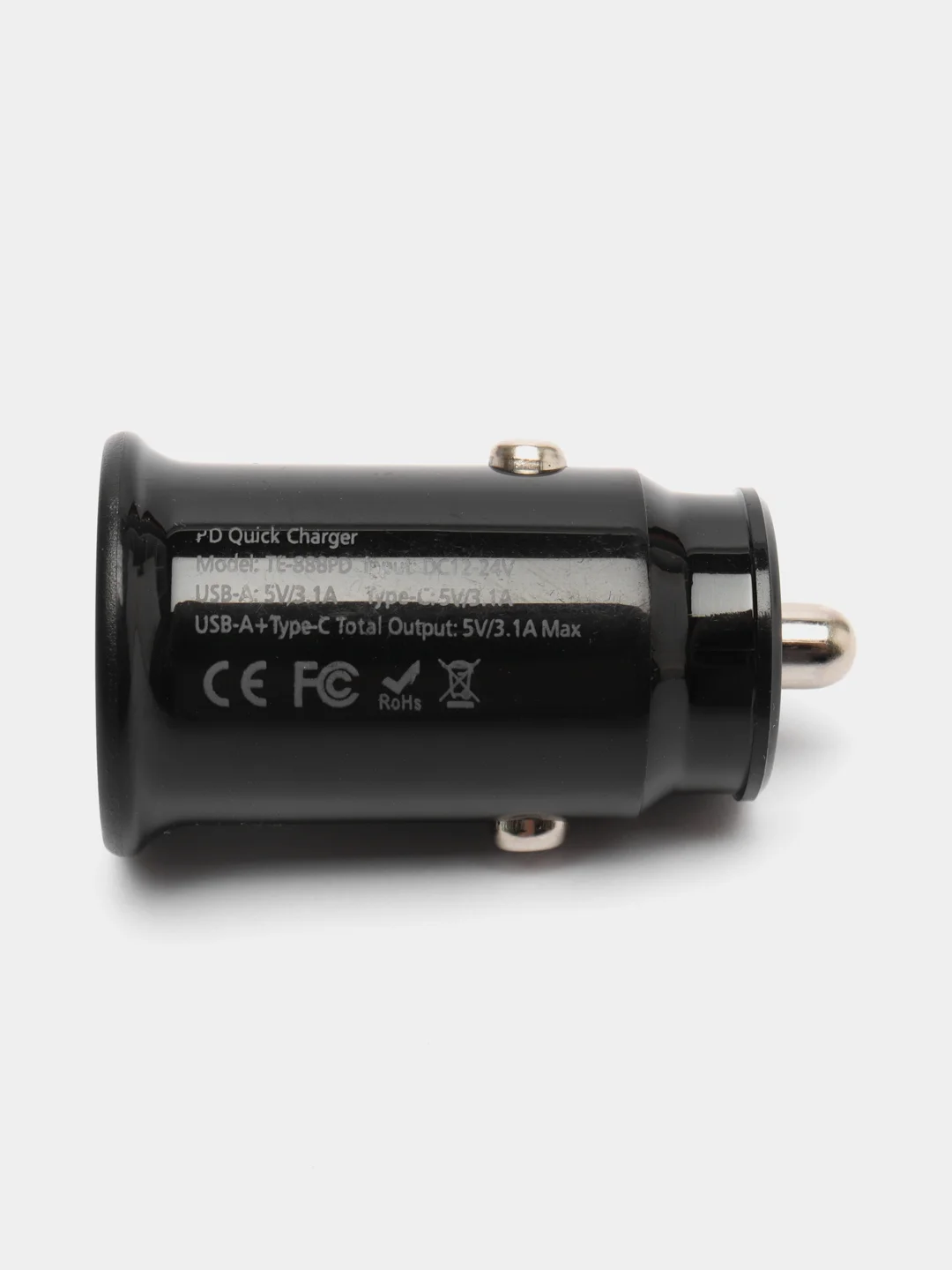 Автомобильное зарядное устройство, USB Type-C, 3.1 А