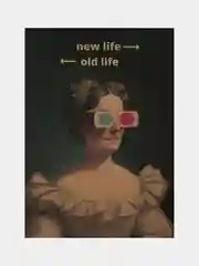 Постер на стену "Графиня в 3D очках"