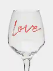 Бокал для вина "Love", деколь, 350 мл