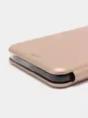 Золотой чехол-книжка для Tecno POP 6 Pro (Техно Поп 6 ПРО)