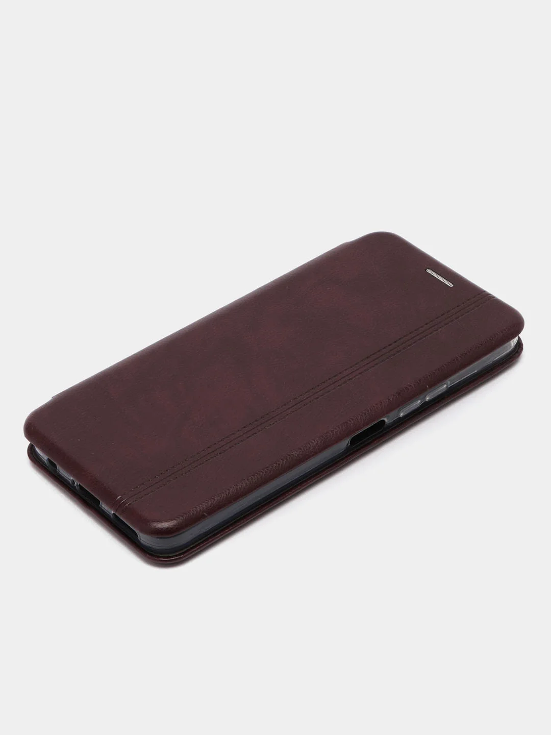 Коричневый чехол-книжка Картофан для Tecno Spark 9 Pro, Spark 9T, с функцией подставки, экокожа
