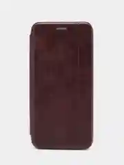 Коричневый чехол-книжка Картофан для Tecno Spark 9 Pro, Spark 9T, с функцией подставки, экокожа