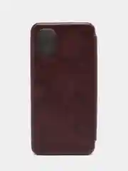 Коричневый чехол-книжка Картофан для Tecno Spark 9 Pro, Spark 9T, с функцией подставки, экокожа