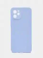 Светло-синий чехол силиконовый BROSCORP для Huawei Nova Y61, матовый, тонкий, бортик вокруг камер