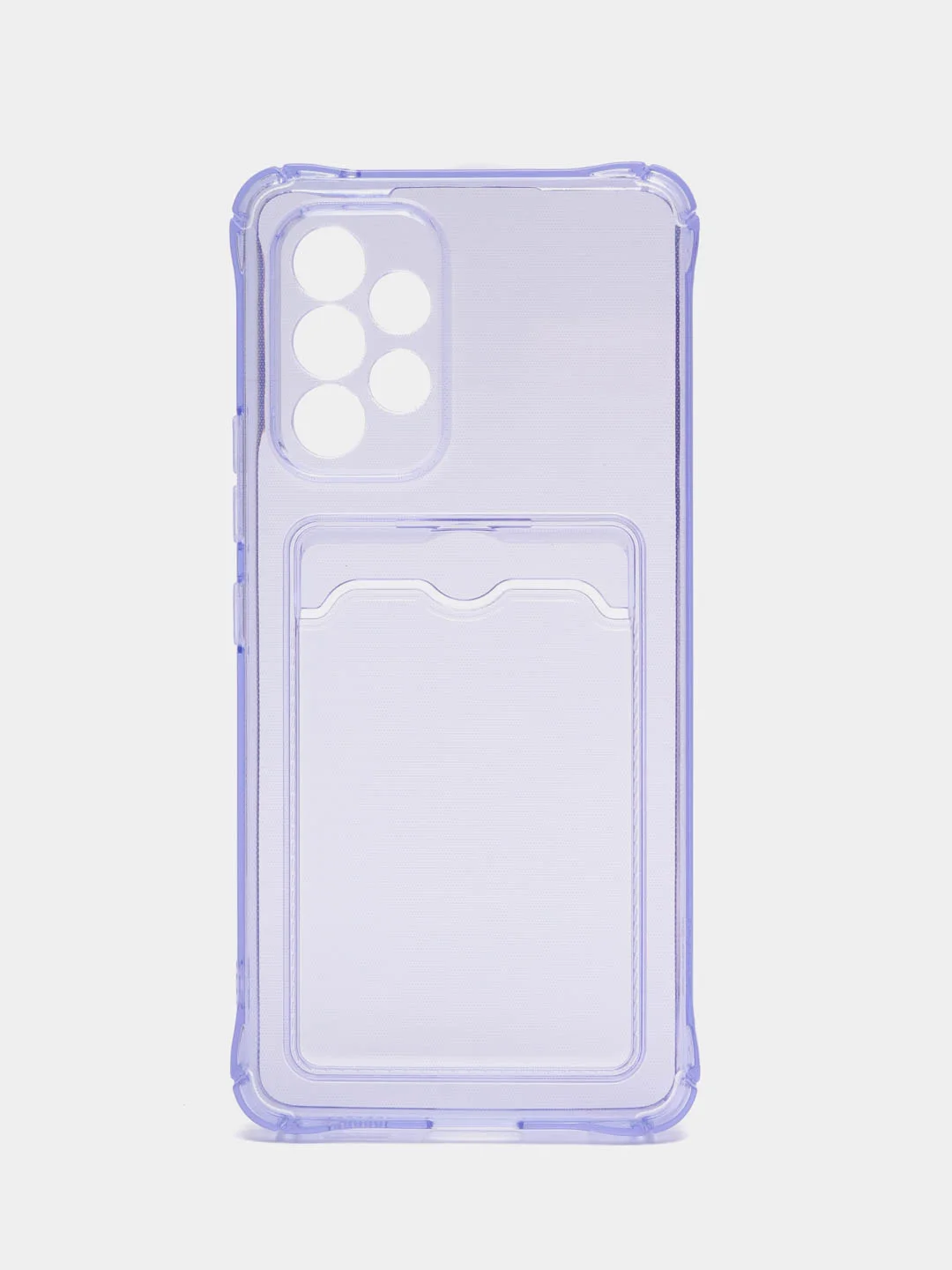 Фиолетовый чехол с карманом для карт Samsung Galaxy A13 A23 A33 A53 A73 A51 A52 A71 A72 A12 A22 A32