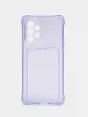 Фиолетовый чехол с карманом для карт Samsung Galaxy A13 A23 A33 A53 A73 A51 A52 A71 A72 A12 A22 A32