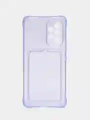 Фиолетовый чехол с карманом для карт Samsung Galaxy A13 A23 A33 A53 A73 A51 A52 A71 A72 A12 A22 A32