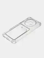Прозрачный противоударный чехол BROSCORP для Huawei Nova Y90, силиконовый с карманом для карт