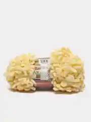 Слоновая кость пряжа Alize Puffy Fine Ализе Пуффи Файн 100% микрополиэстер Вес 100 г Длина нити 14 м