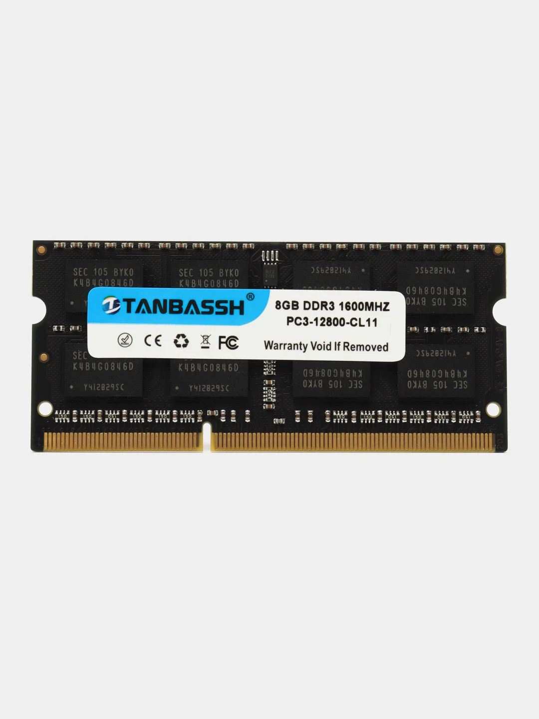Оперативная память для ноутбуков Tanbassh, 4/8 gb, DDR3/DDR3L