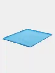 Синий коврик силиконовый с бортиками
