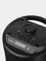 Черный портативная музыкальная колонка ZQS4248 с микрофоном и пультом