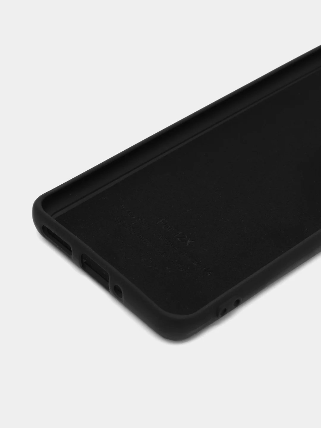 Черный чехол силиконовый Xiaomi 12, 12S, 12X, Сяоми 12, 12С, 12Х