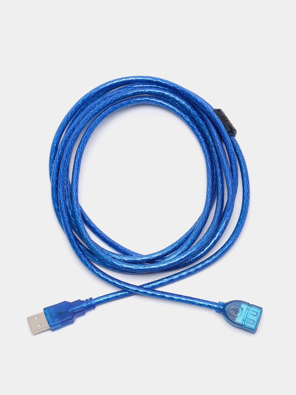 Кабель компьютерный USB 2.0 AM-AF штекер-гнездо экранированный, удлинитель USB, фильтр