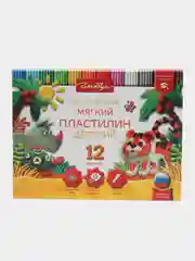 Пластилин GLOBUS повышенной мягкости 6цв.(90г), 8цв.(120г), 10цв.(150г), 12 цв.(180г)