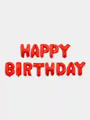 Алый набор воздушных шаров гирлянда "Happy Birthday"