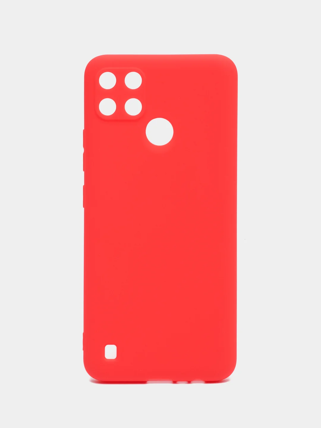 Красный чехол для Realme C21Y, Realme С25Y ( Реалми С21Y, С25Y ) силиконовый, матовый