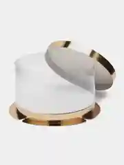 Белый коробка тубус для торта, цветов, подарка