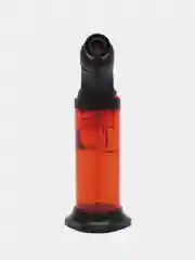 Красный турбо-зажигалка газовая с пьезоподжигом заправляемая