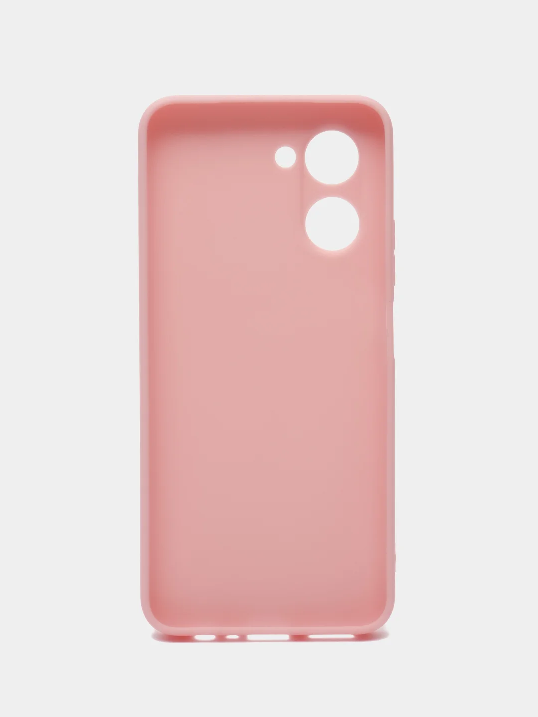 Пудровый чехол для Realme C33 / Реалми С33 силиконовый, цветной, матовый