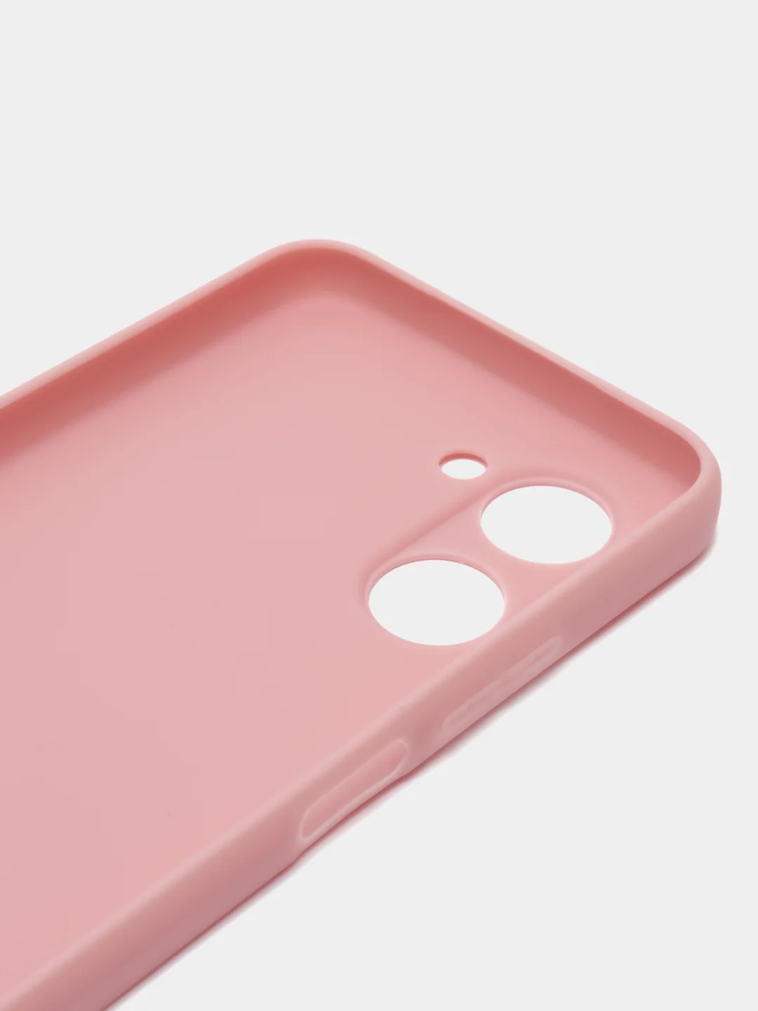 Пудровый чехол для Realme C33 / Реалми С33 силиконовый, цветной, матовый