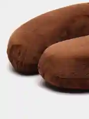 Коричневый подушка (рогалик) анатомическая с эффектом памяти