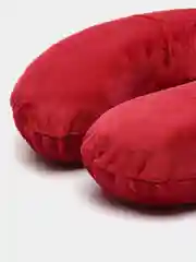 Бордовый подушка (рогалик) анатомическая с эффектом памяти