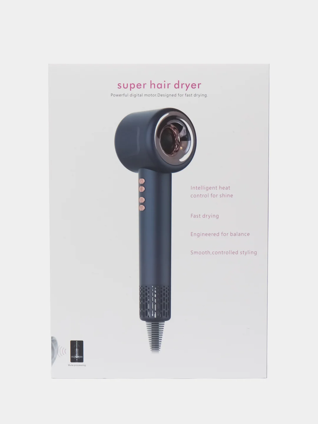 Серебряный фен для волос Xiaomi SenCiciMen Hair Dryer X13 EU